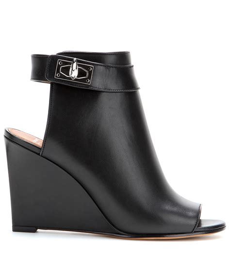 givenchy leather wedge sandals